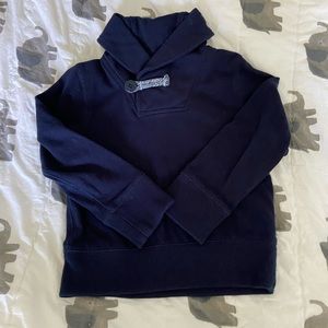 J Crew crewcuts navy shawl collar top